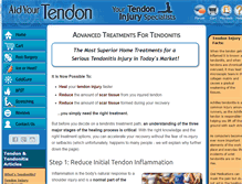 Tablet Screenshot of aidyourtendon.com